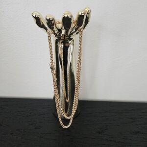 Gold Hand-Shaped Jewelry Holder